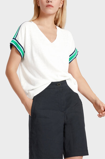 Marc Cain - Casual Knitted Sweater with V-Neck