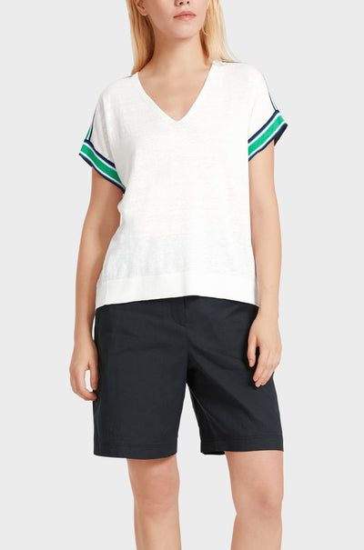 Marc Cain - Casual Knitted Sweater with V-Neck