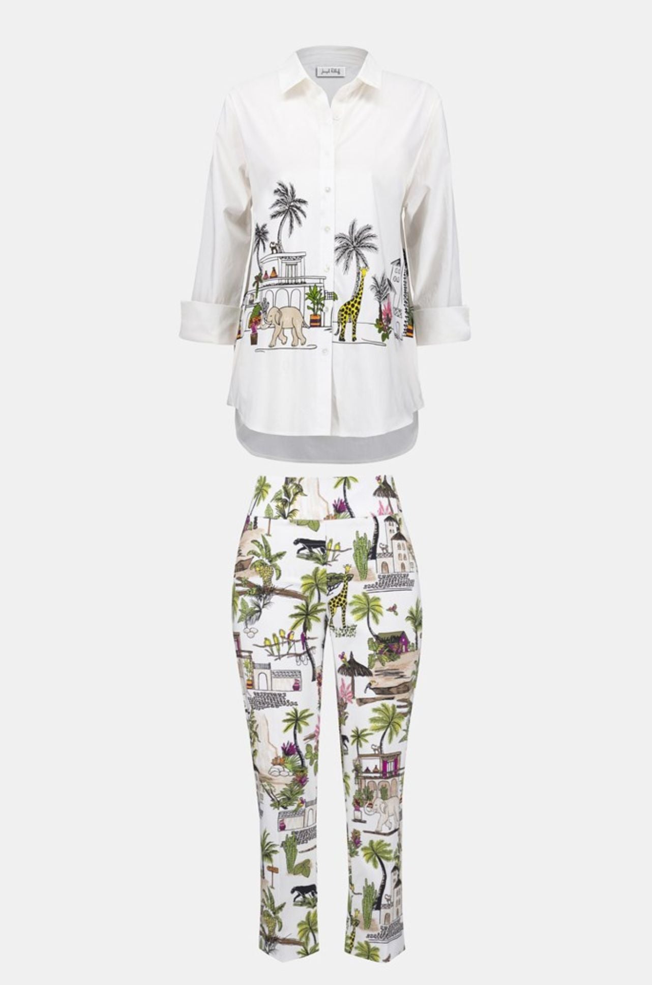 Joseph Ribkoff - Millennium Conversational Print Crop Pants