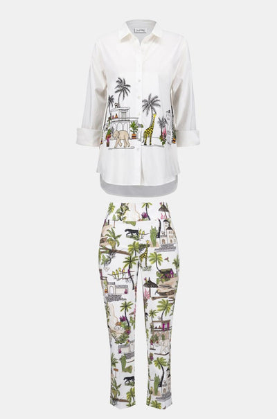 Joseph Ribkoff - Millennium Conversational Print Crop Pants