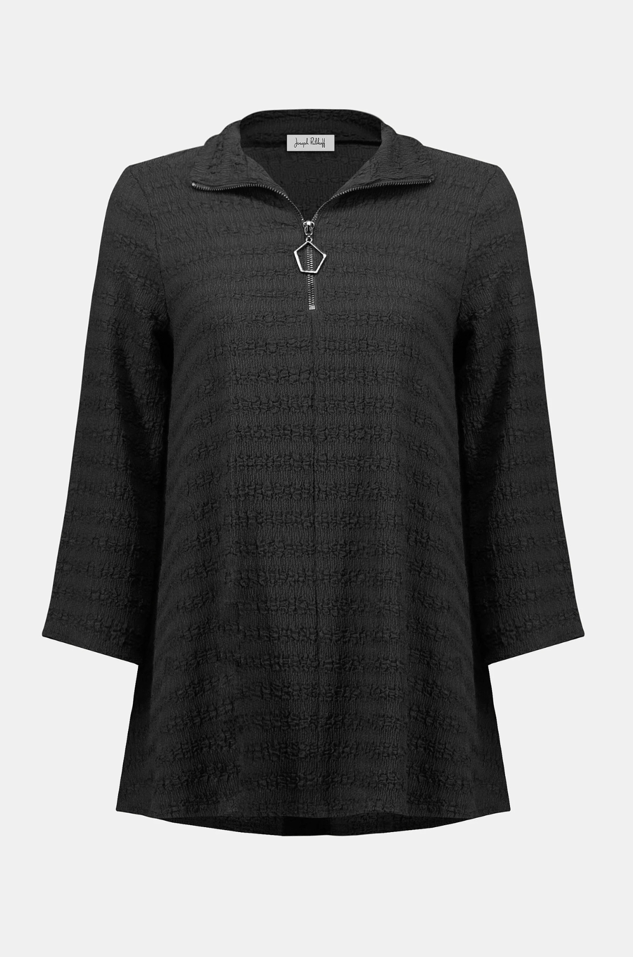 Joseph Ribkoff - Textured Knit A Line Tunic in Black