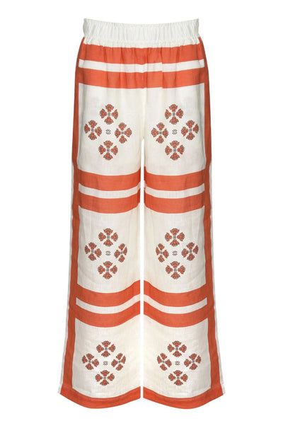 zoe kratzmann - breeze pant in tamarillo scarf