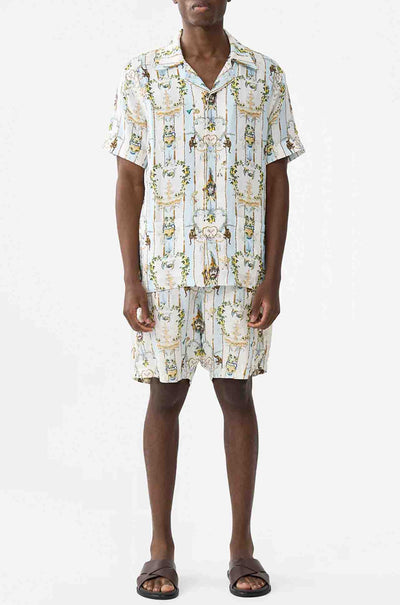 Camilla - Venus On A Vespa Short Sleeve Cabana Shirt