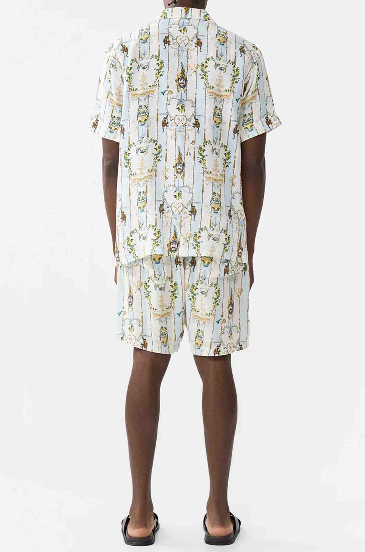 Camilla - Venus On A Vespa Short Sleeve Cabana Shirt
