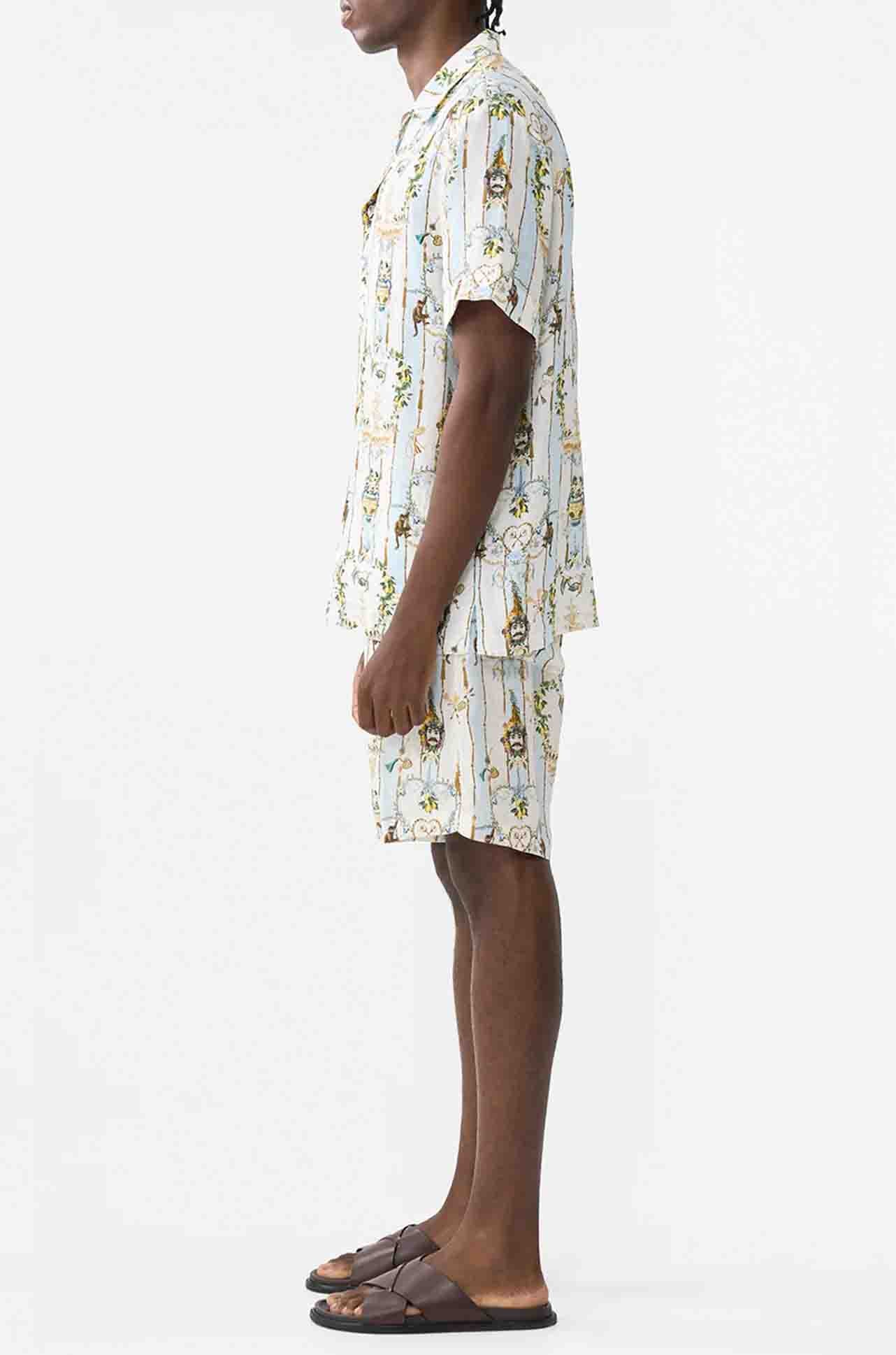 Camilla - Venus On A Vespa Short Sleeve Cabana Shirt