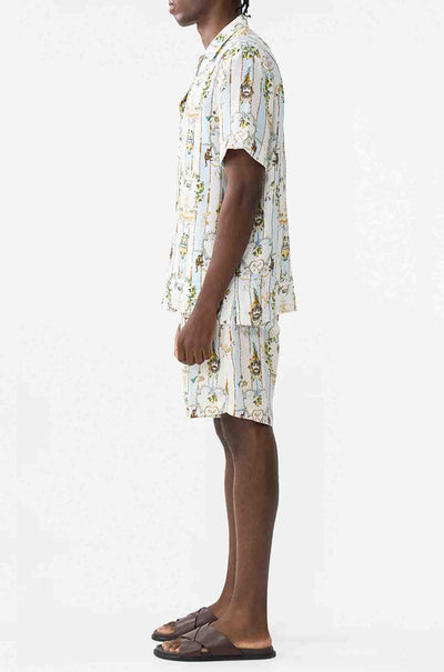 Camilla - Venus On A Vespa Short Sleeve Cabana Shirt