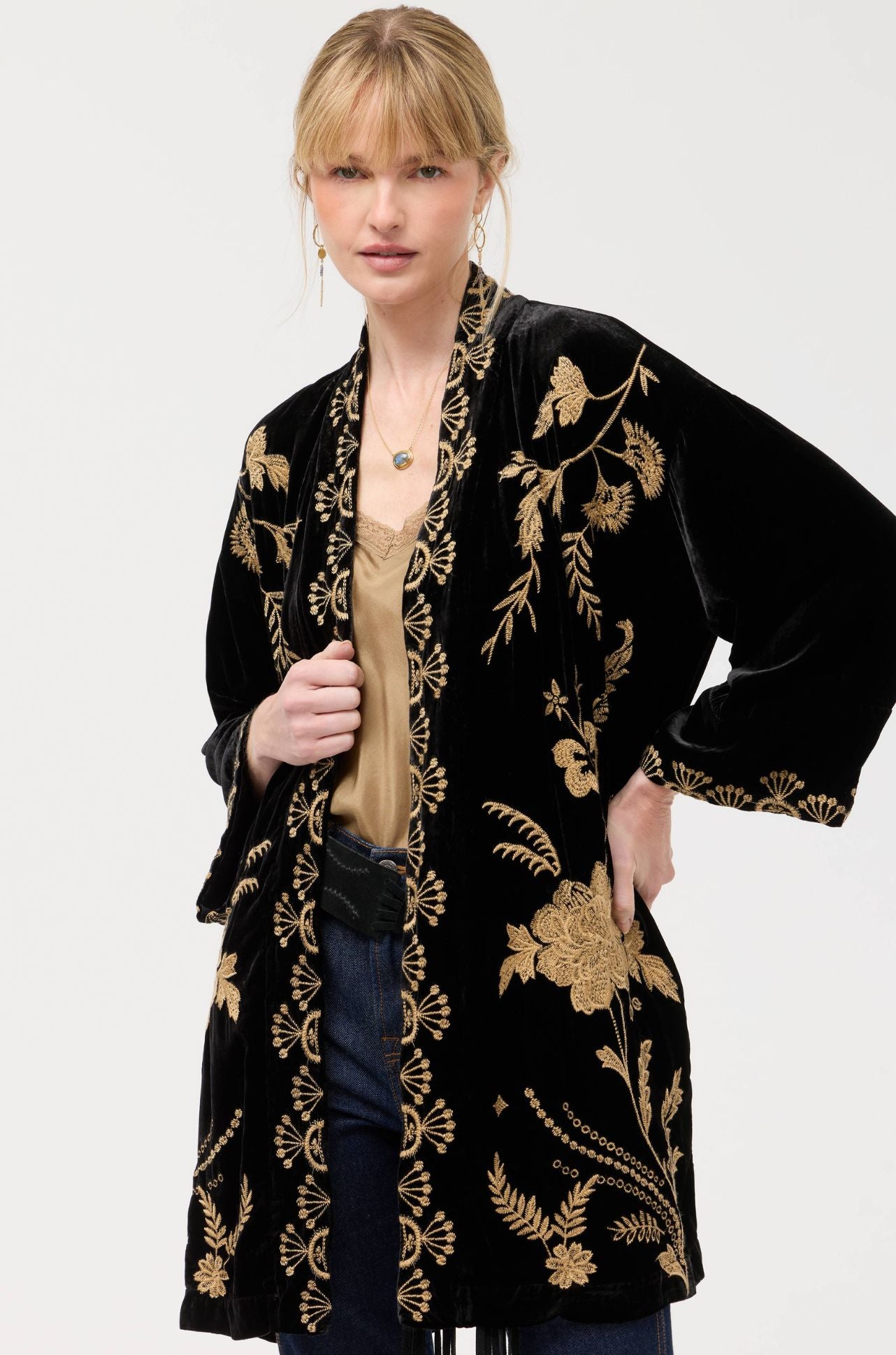 Johnny Was - Velvet Kimono in Lara