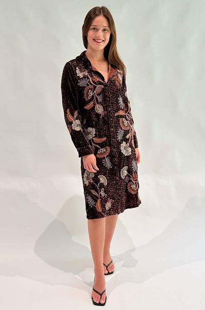 Johnny Was - Velvet Shirt Dress in Gineva