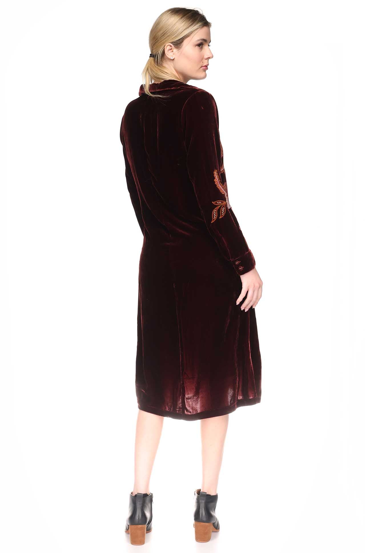 Johnny Was - Velvet Shirt Dress in Gineva