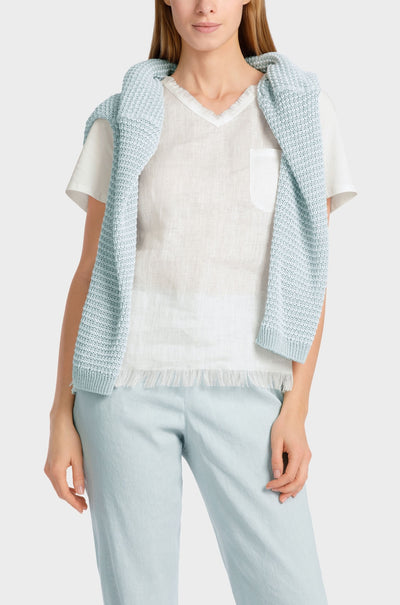 Marc Cain - T-shirt In A Mix Of Materials