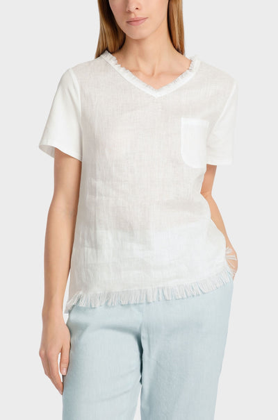 Marc Cain - T-shirt In A Mix Of Materials