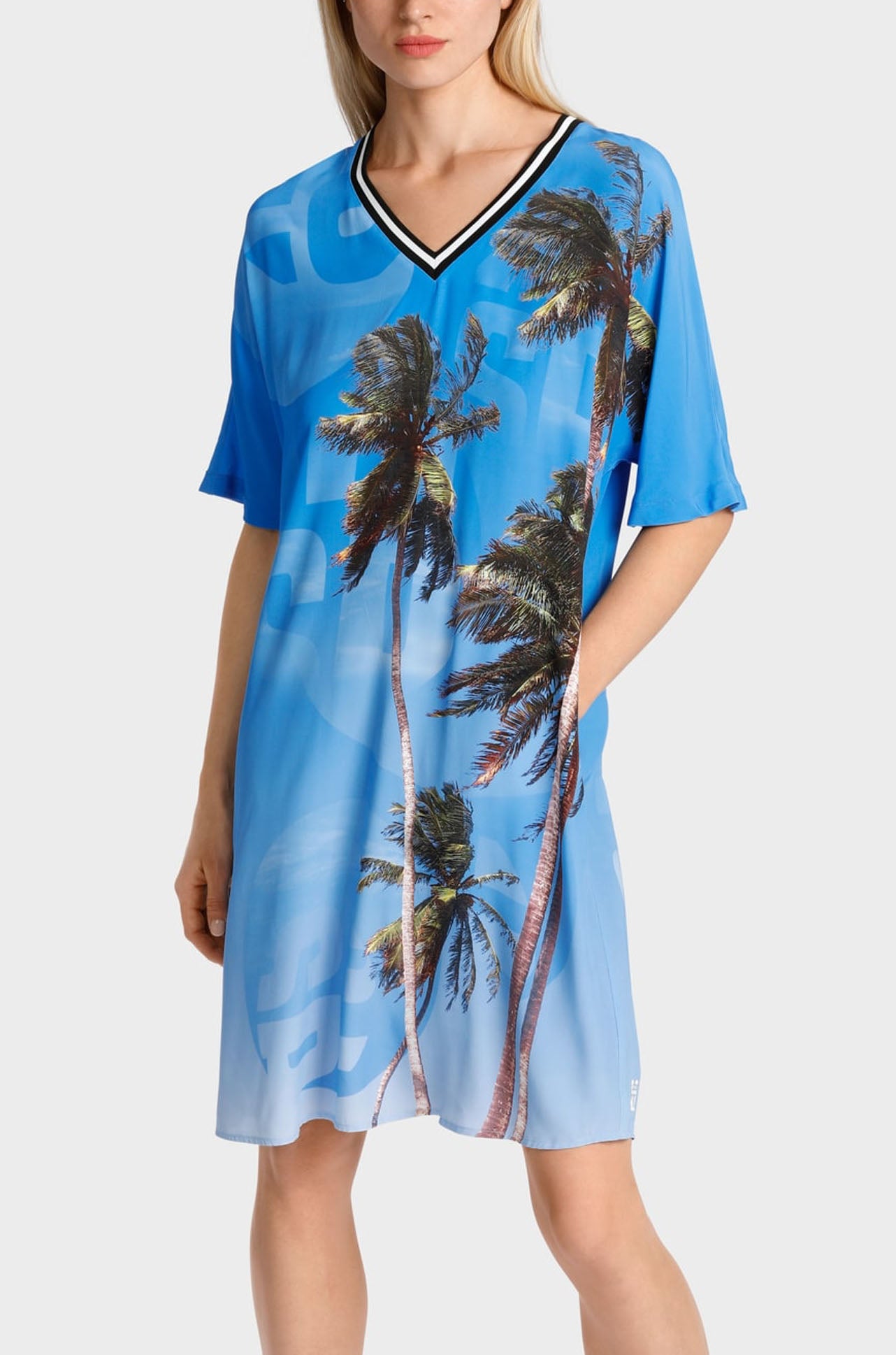 Marc Cain - Dress with Authentic Palm Print