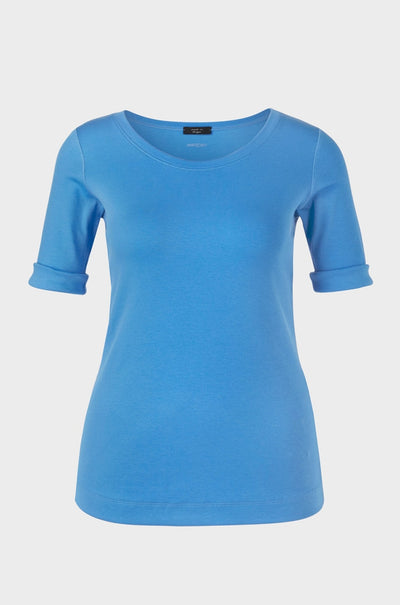 Marc Cain - Body Hugging T-shirt with 3/4 Sleeves