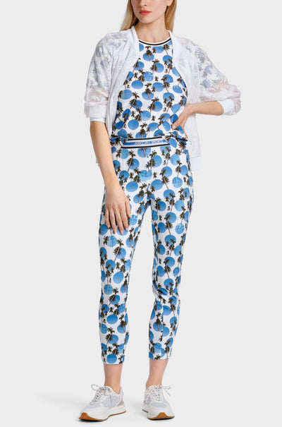 Marc Cain - T-shirt with Palm Print