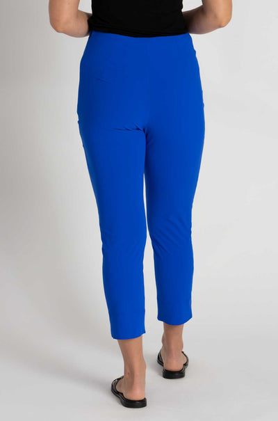 Paula Ryan - Waisted Capri Pant in Greek Blue