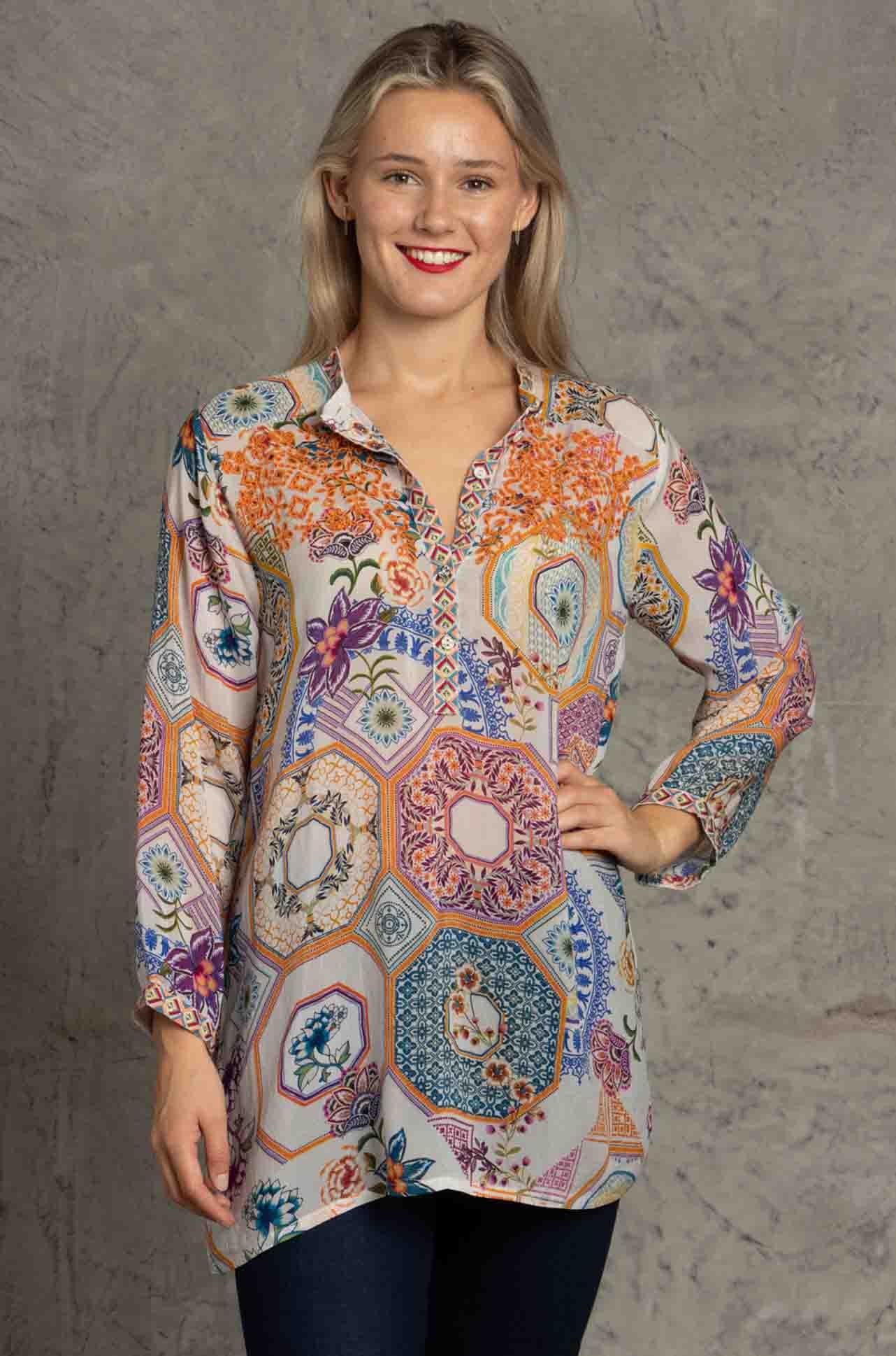 Johnny Was - Waterloo Wheel Leena Tunic