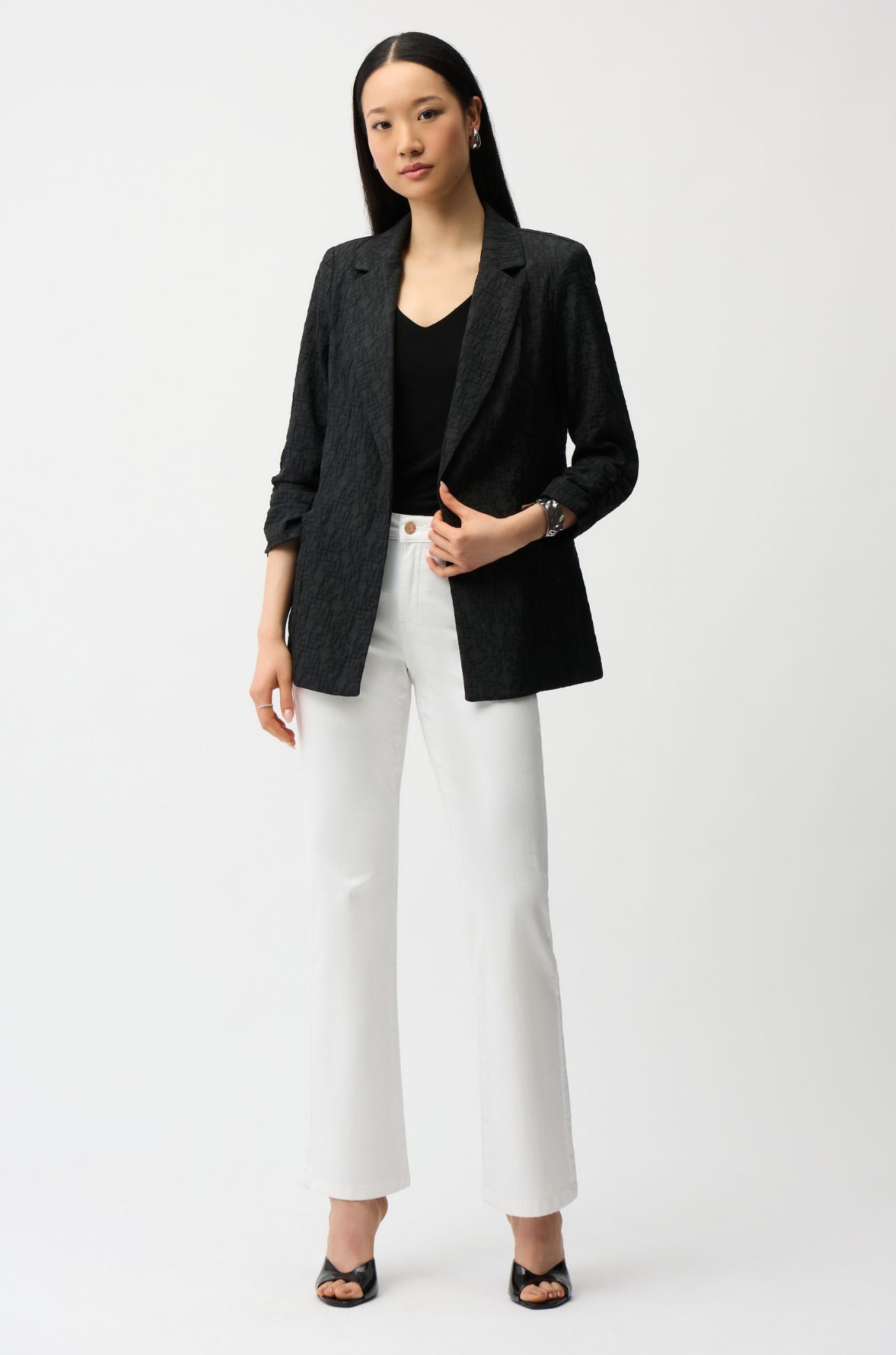 Joseph Ribkoff - Woven Jacquard Boxy Blazer