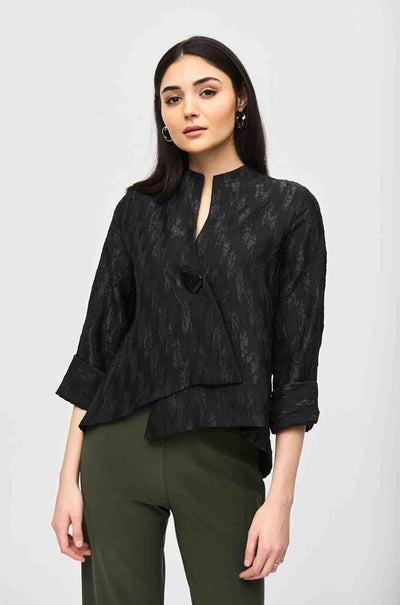 Joseph Ribkoff - Woven Jacquard Swing Jacket