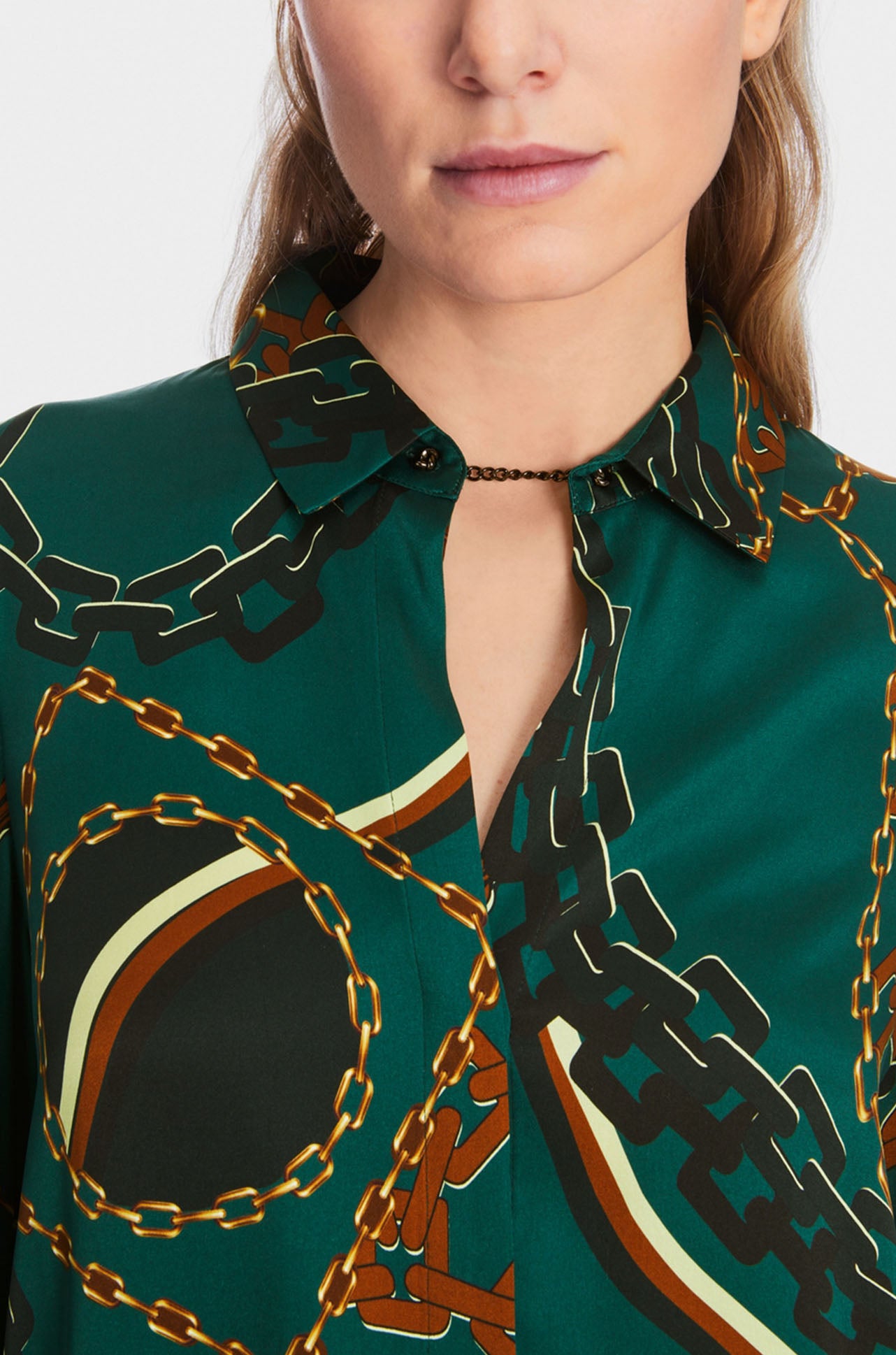 Marc Cain - Silk Blouse with Chain Design