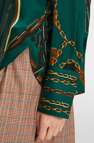 Marc Cain - Silk Blouse with Chain Design