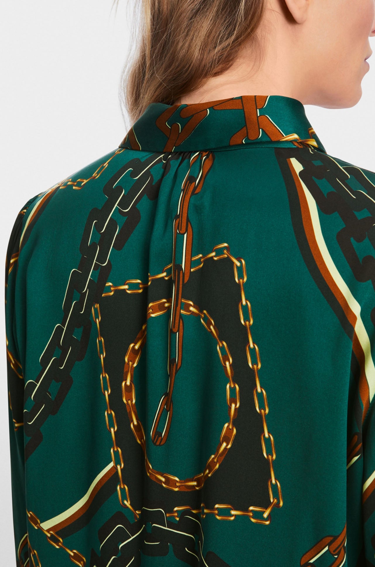 Marc Cain - Silk Blouse with Chain Design