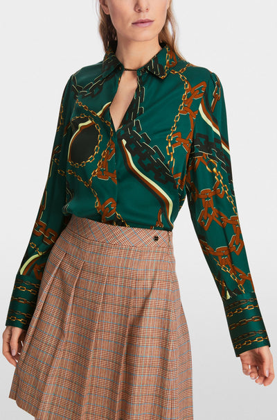 Marc Cain - Silk Blouse with Chain Design