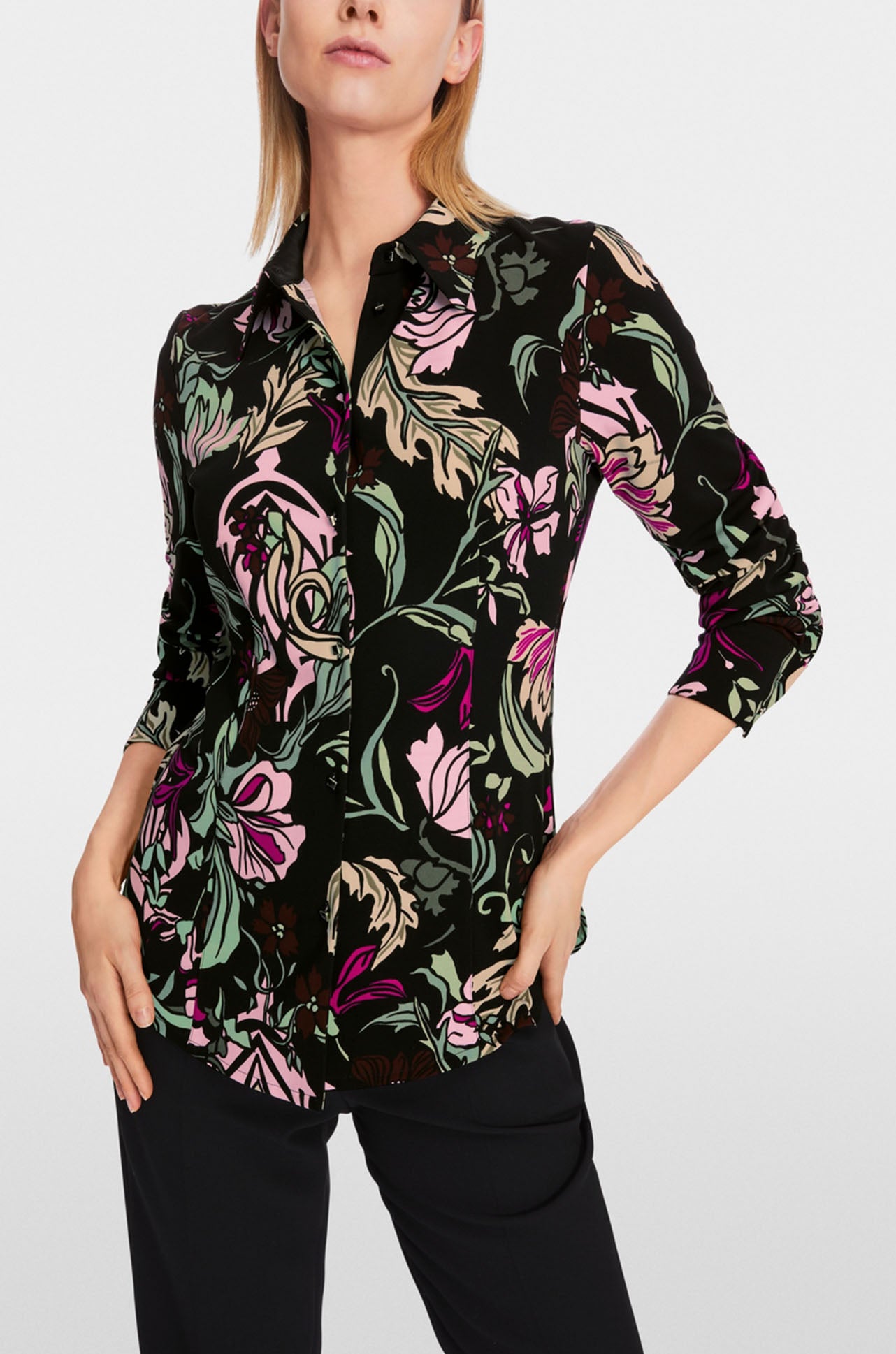 Marc Cain - Shirt Blouse in Flower Print