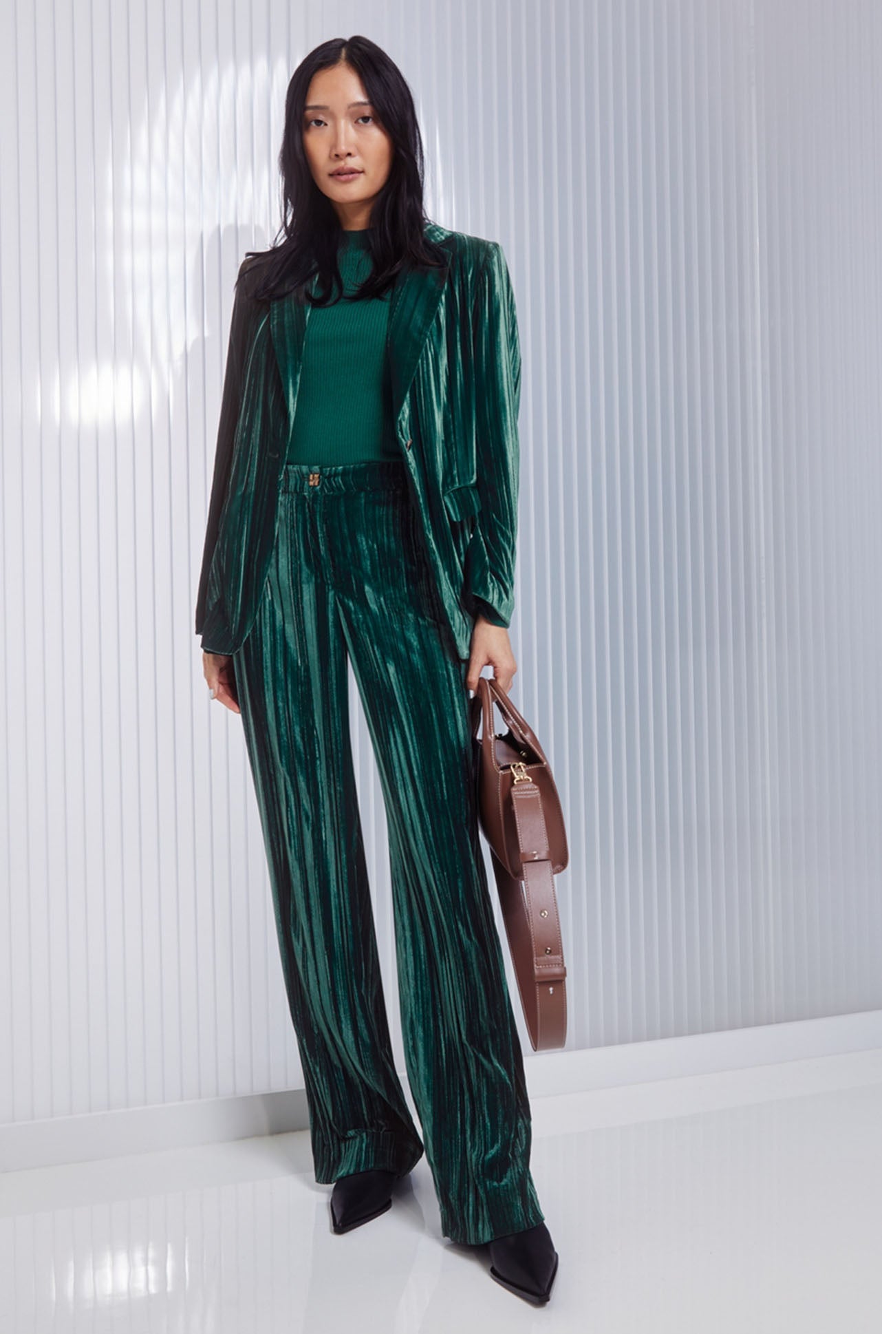 Marc Cain - Wukari Trousers in Crush Velvet