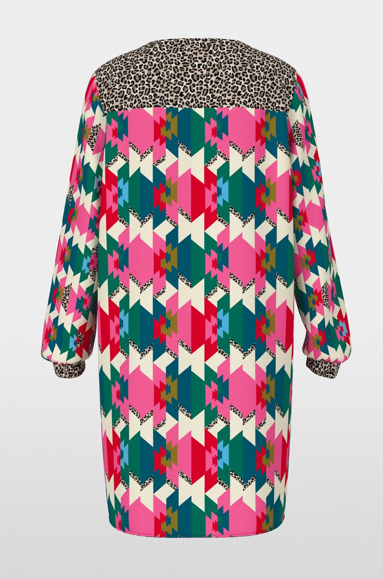 Marc Cain - Viscose Dress in a mix of materials and patterns