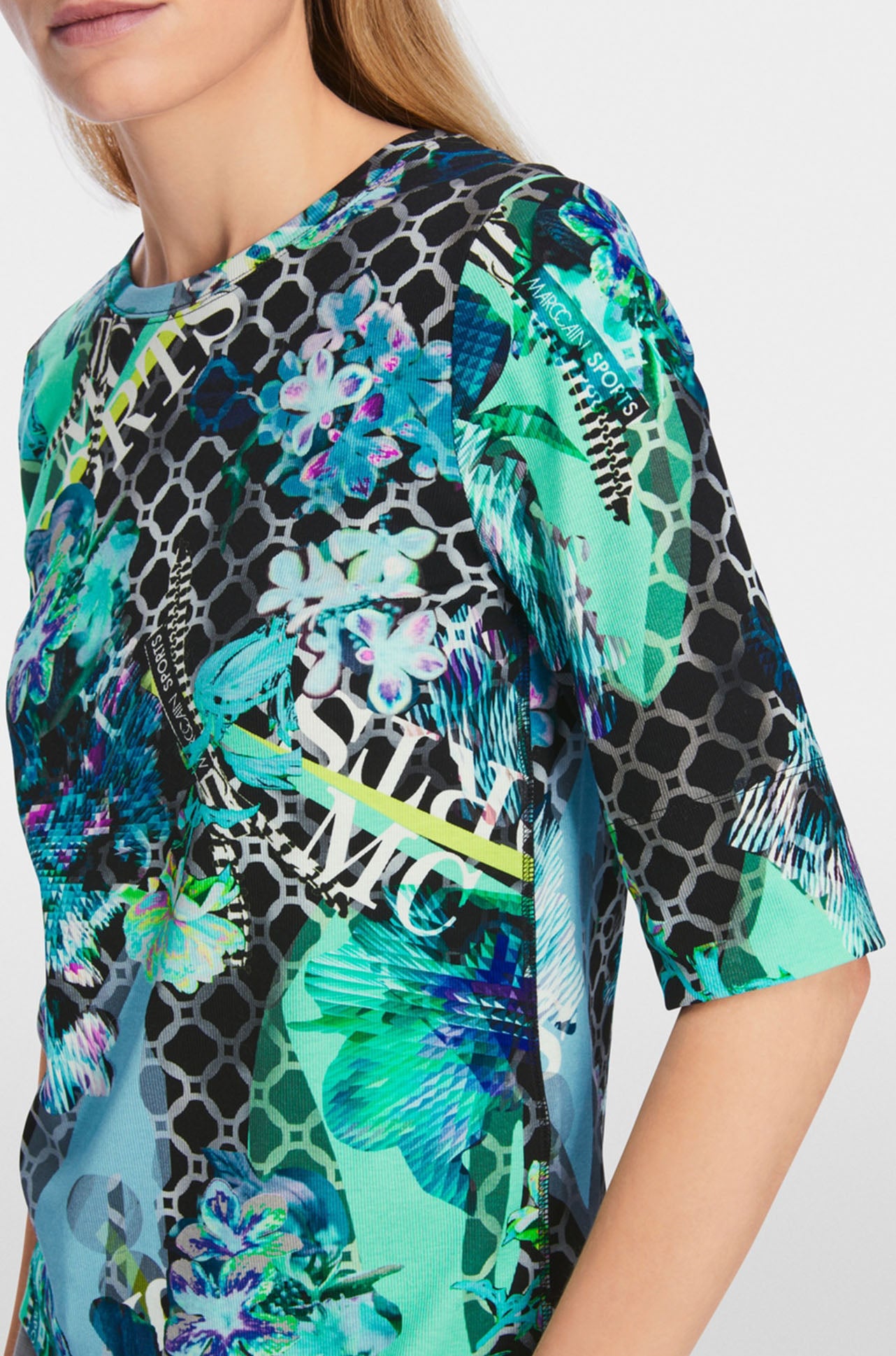 Marc Cain - T-shirt with All-Over Print