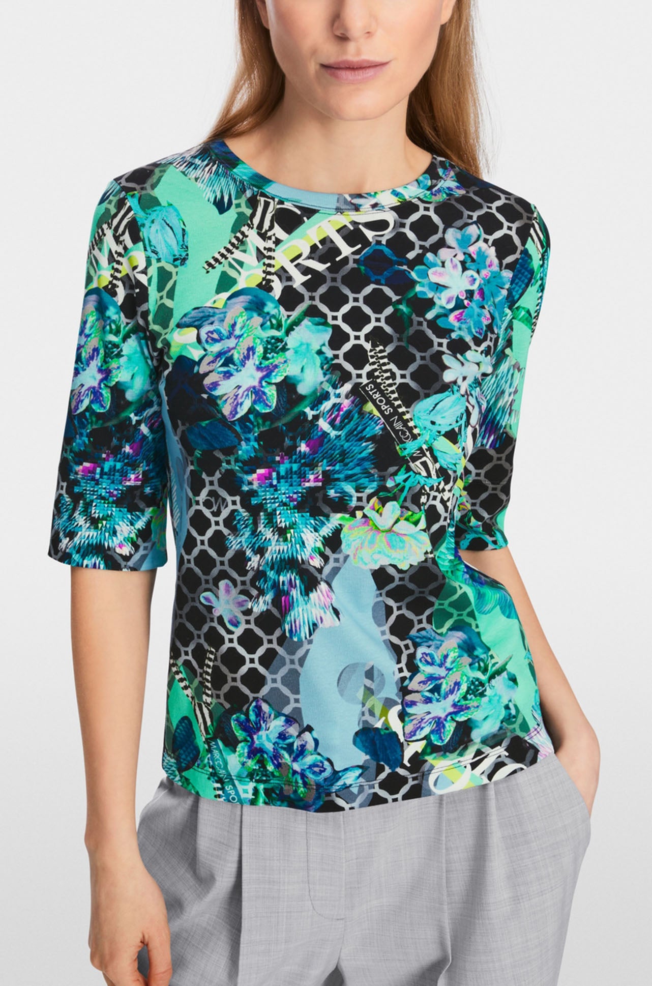 Marc Cain - T-shirt with All-Over Print