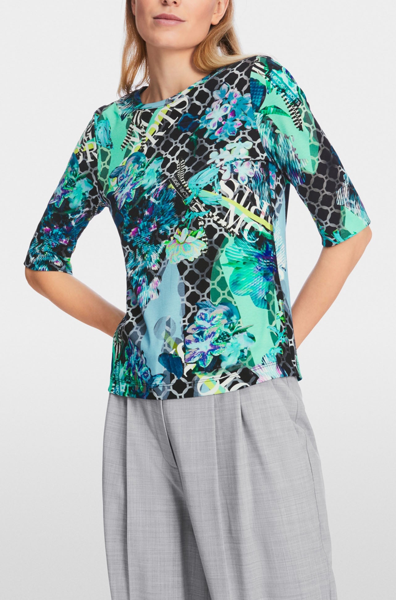 Marc Cain - T-shirt with All-Over Print