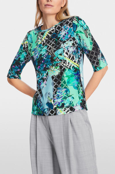 Marc Cain - T-shirt with All-Over Print