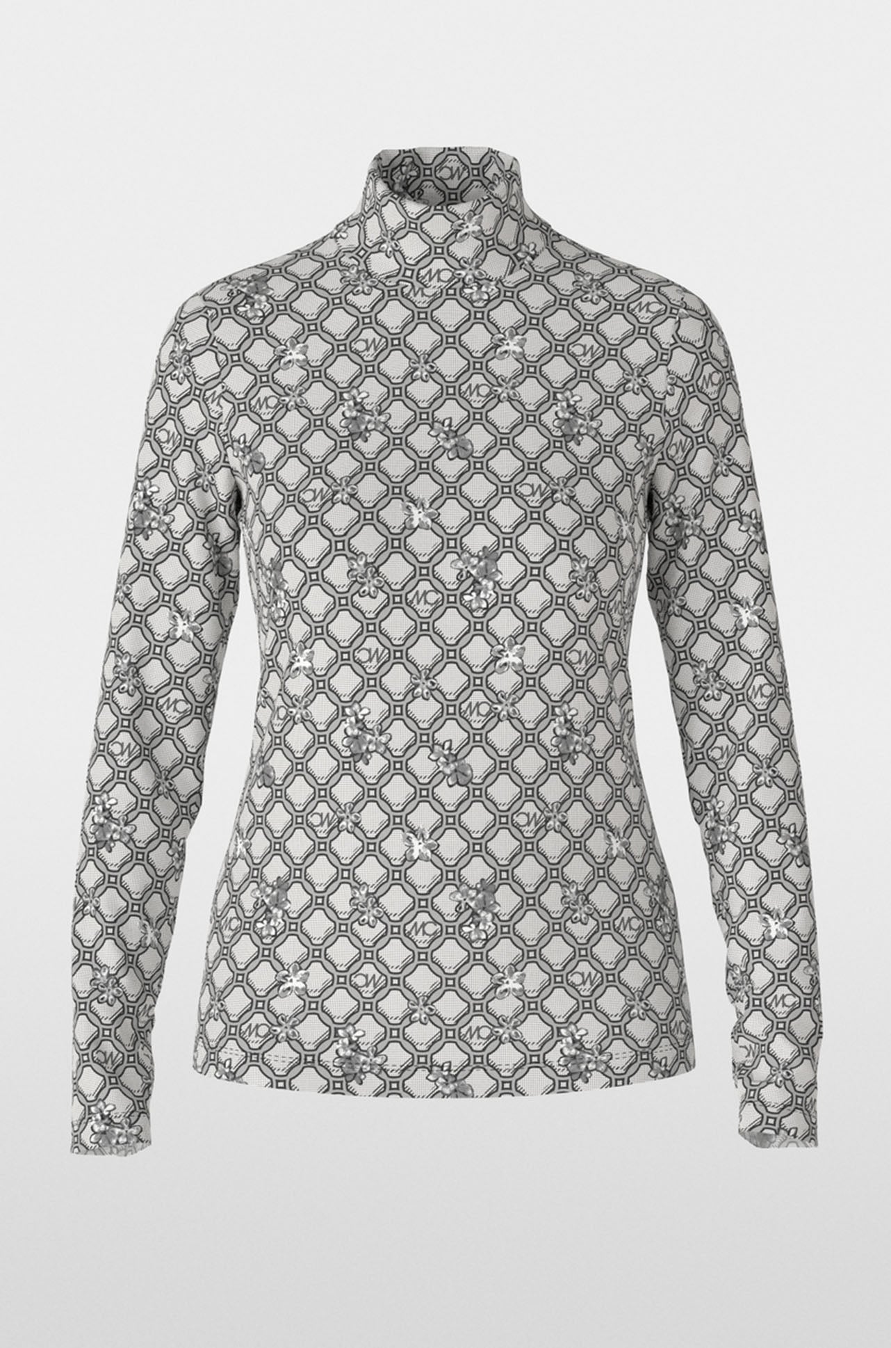 Marc Cain - T-shirt with Marc Cain Logo Chain Print