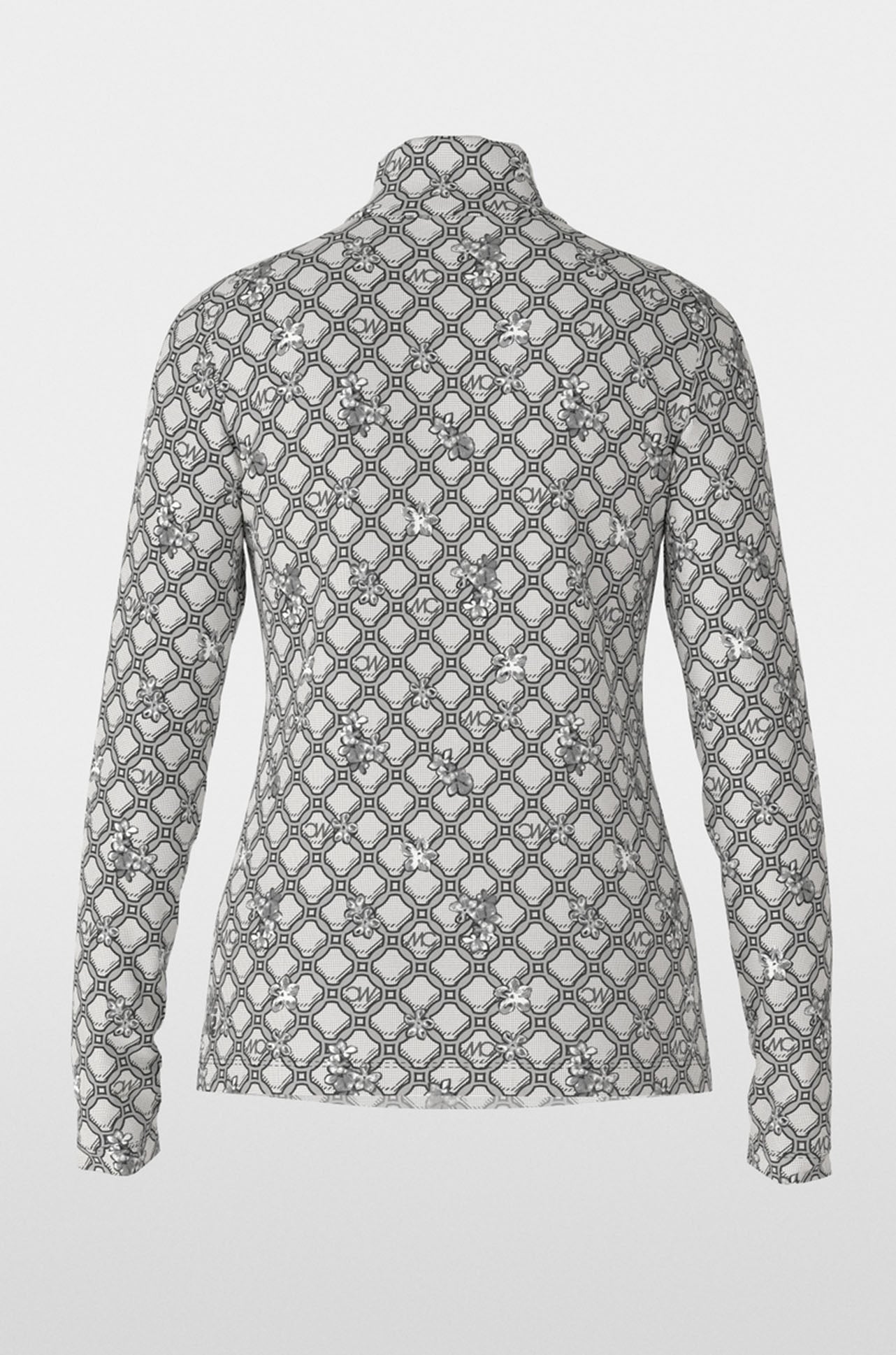 Marc Cain - T-shirt with Marc Cain Logo Chain Print