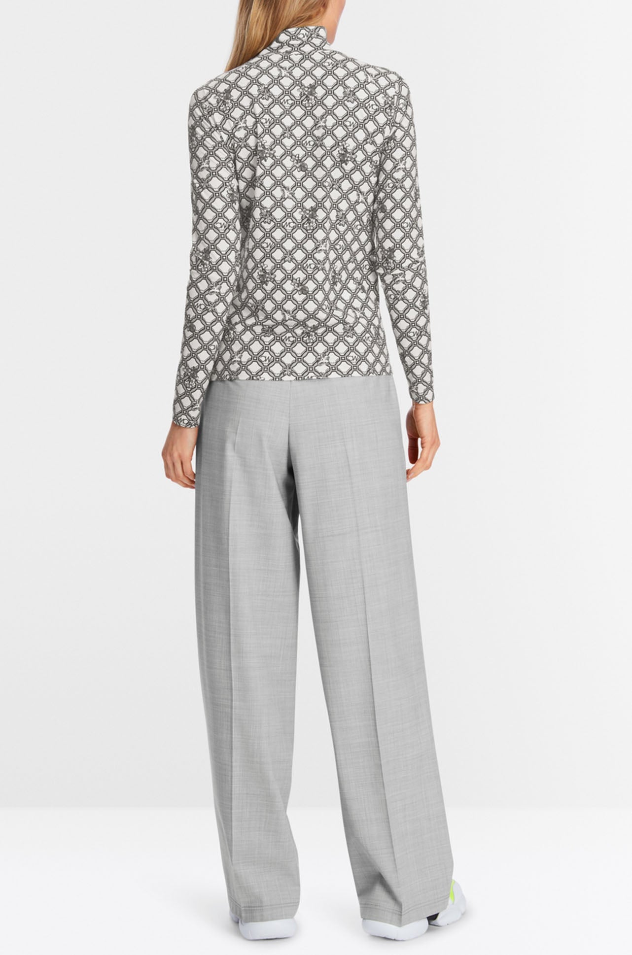 Marc Cain - T-shirt with Marc Cain Logo Chain Print
