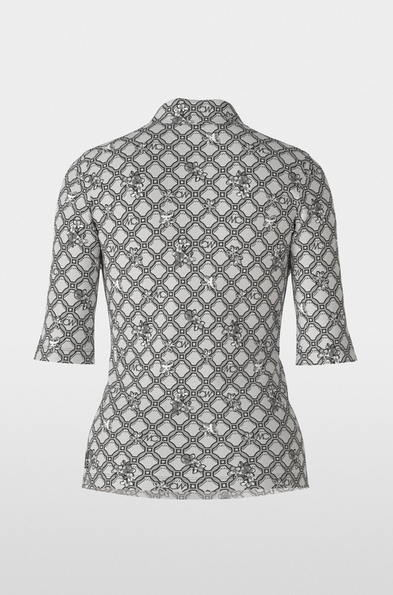 Marc Cain - Polo Shirt with Marc Cain Chain Print