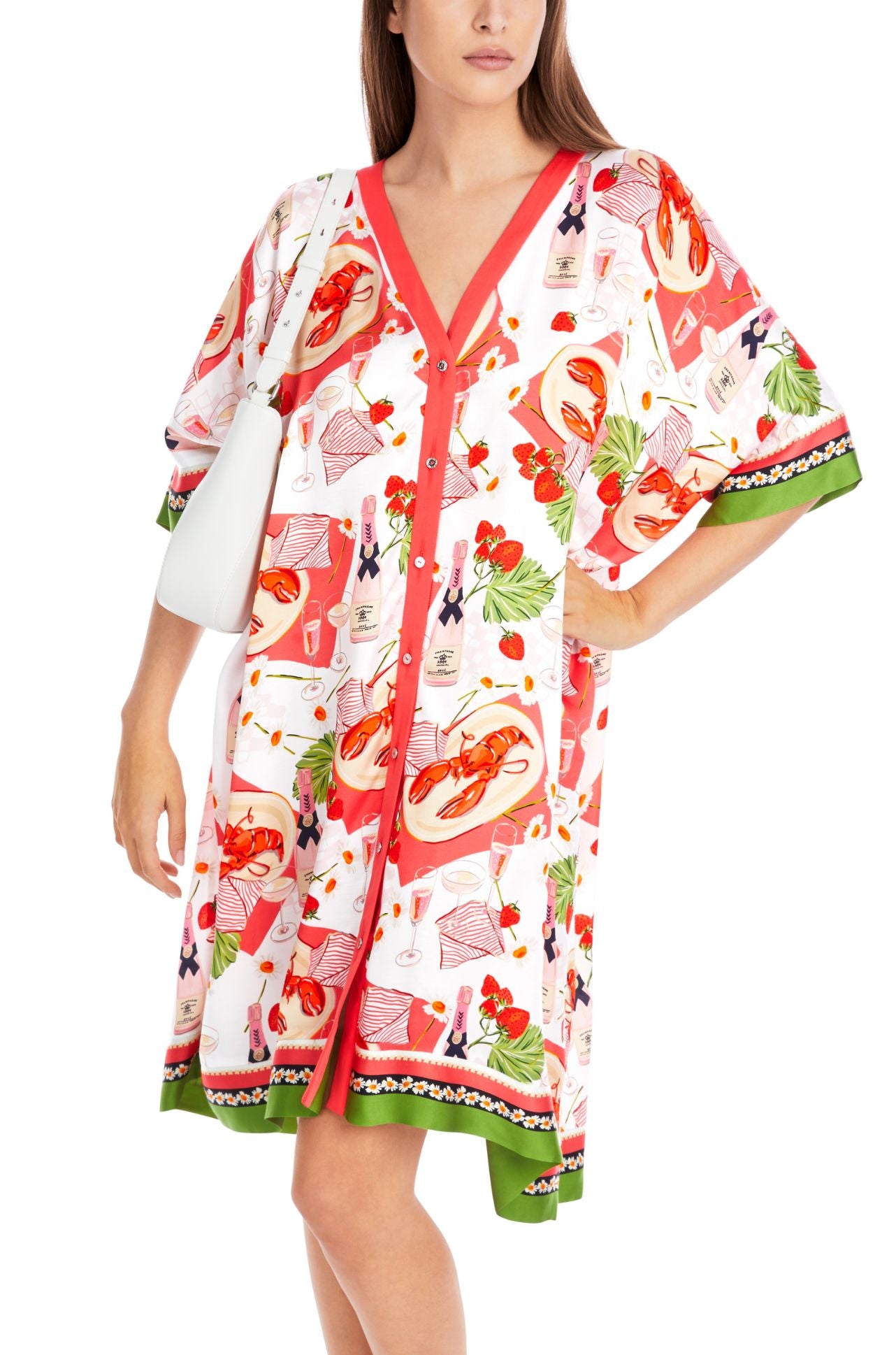 Marc Cain - Short Caftan Style Viscose Dress