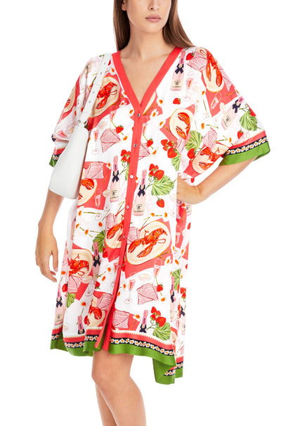 Marc Cain - Short Caftan Style Viscose Dress