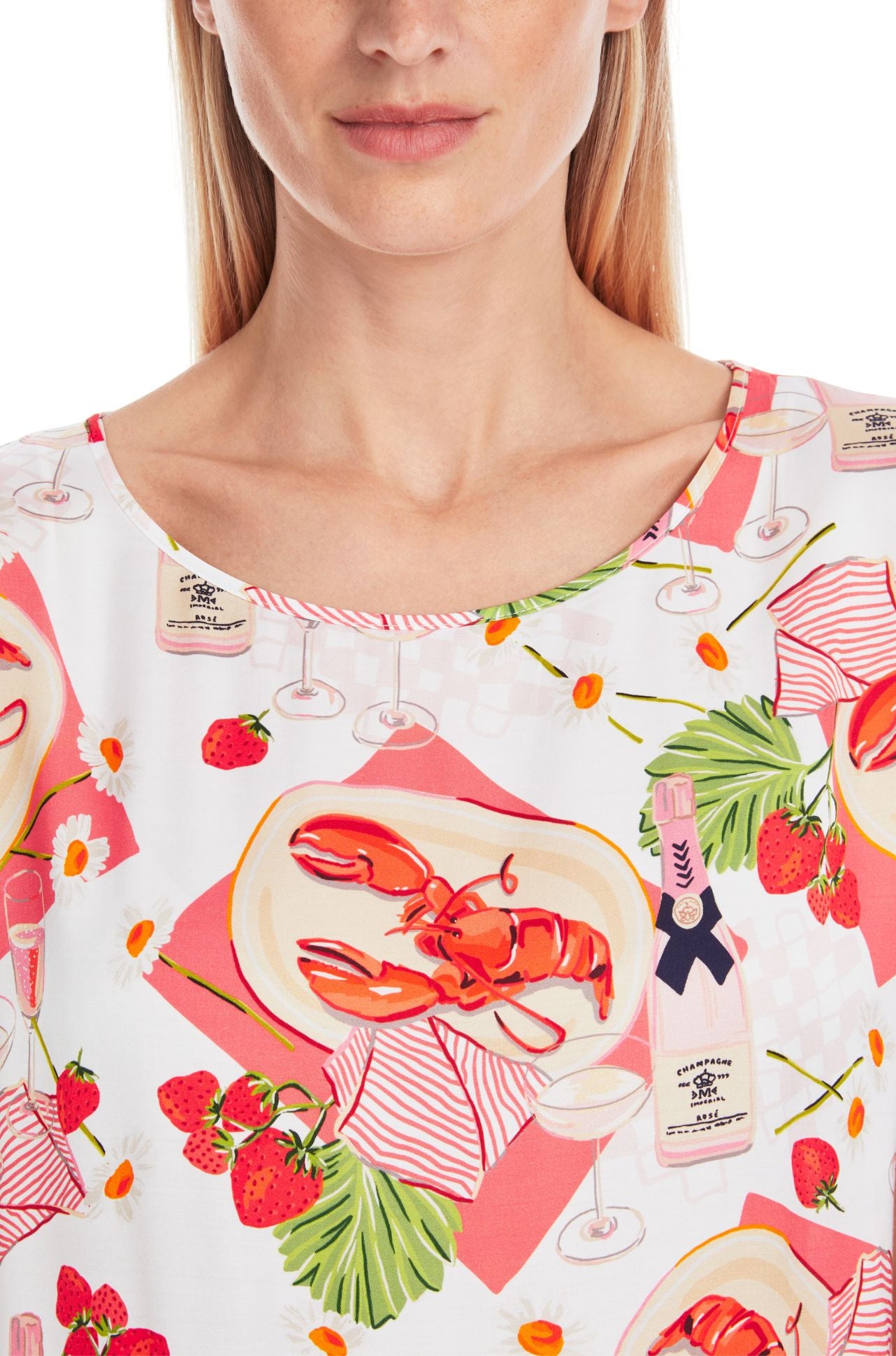 Marc Cain - Viscose Slip On Blouse with Print