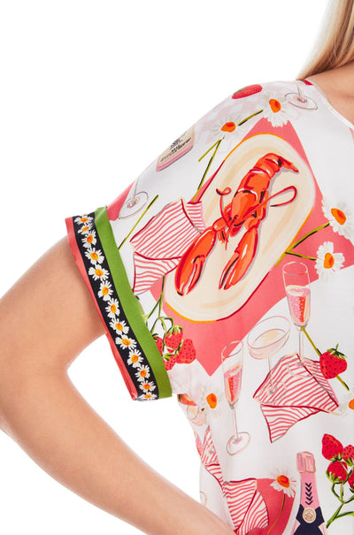 Marc Cain - Viscose Slip On Blouse with Print