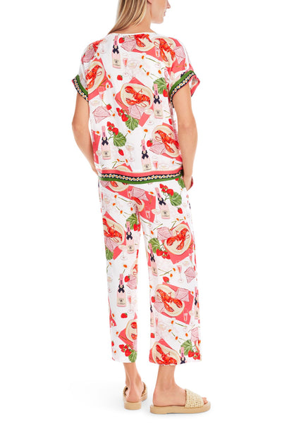 Marc Cain - Viscose Slip On Blouse with Print