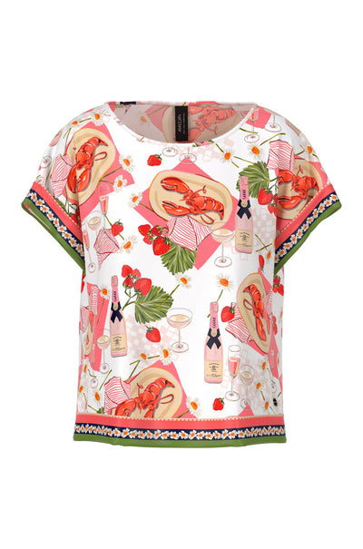 Marc Cain - Viscose Slip On Blouse with Print