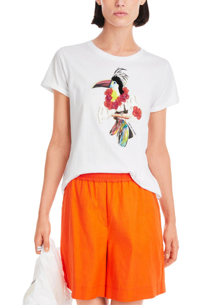 Marc Cain - Tshirt with 3D Toucan Print