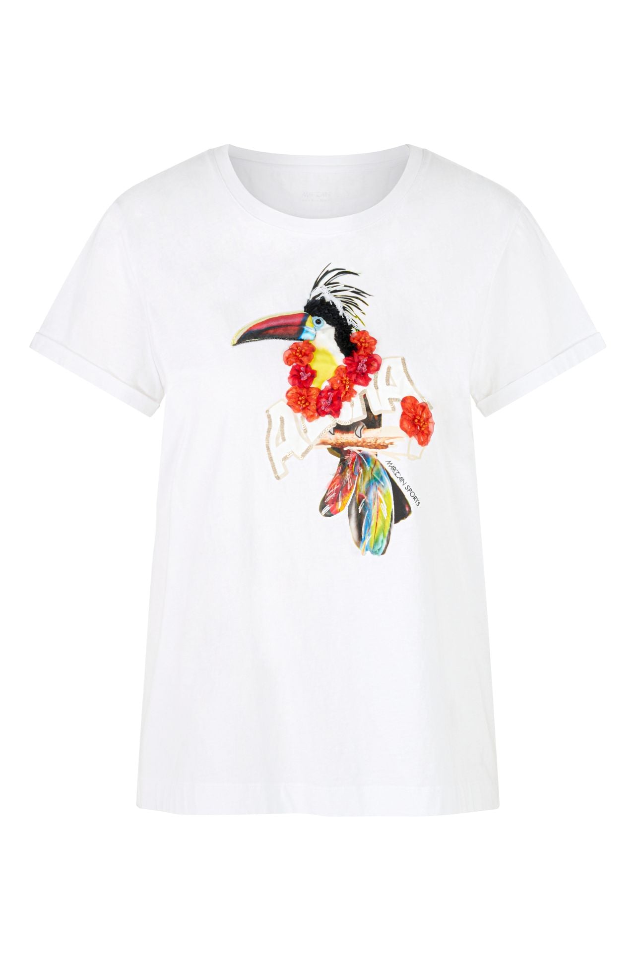 Marc Cain - Tshirt with 3D Toucan Print