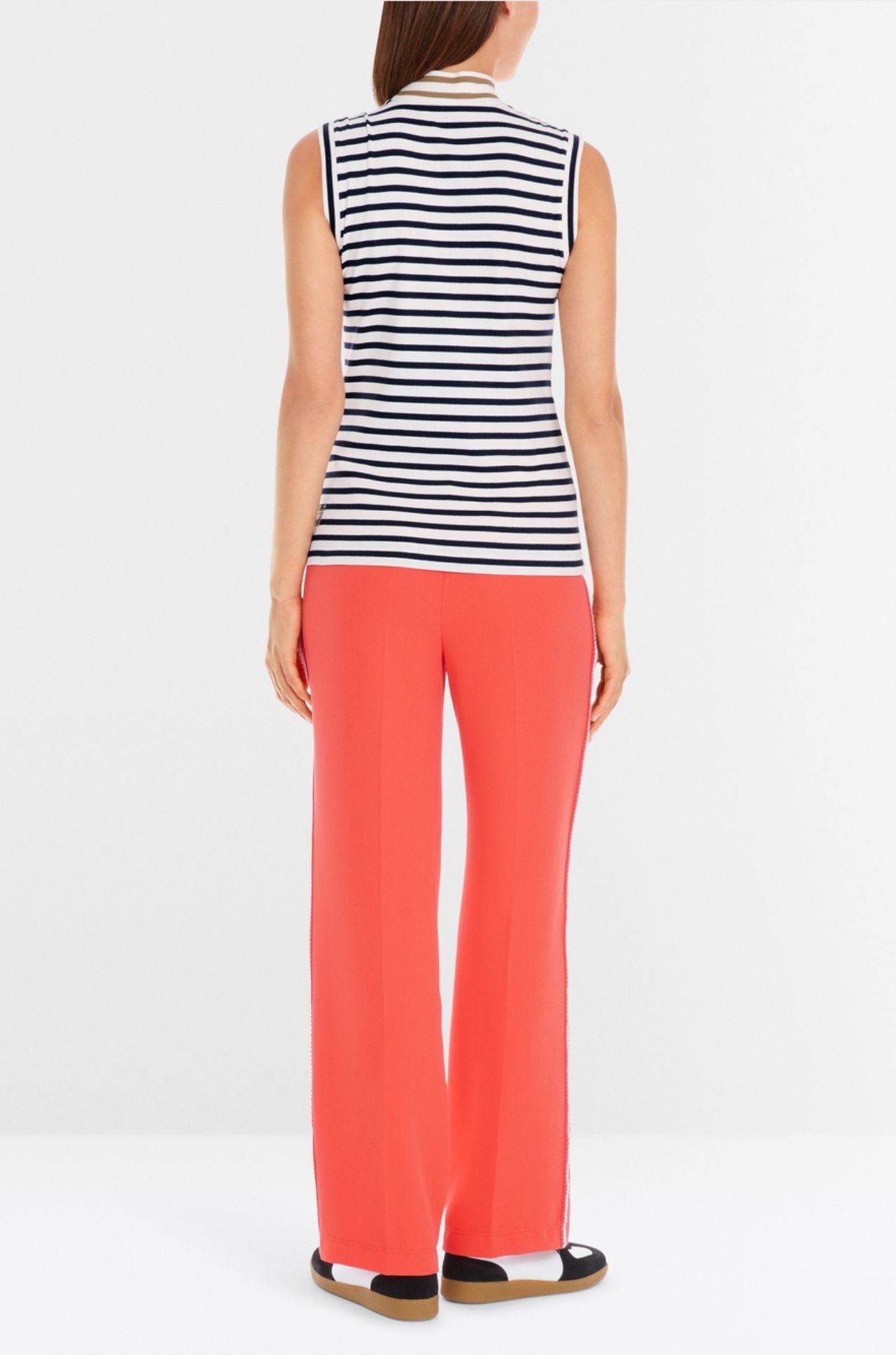 Marc Cain - Sleeveless Top with Stand-Up Collar