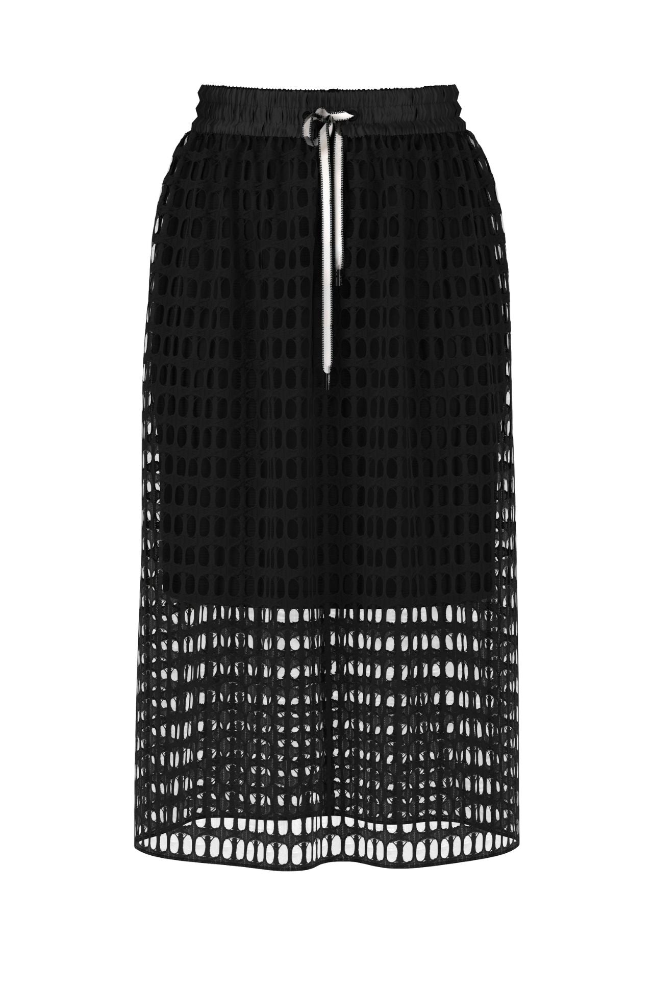 Marc Cain - Airy Skirt in Openwork Mesh Knit