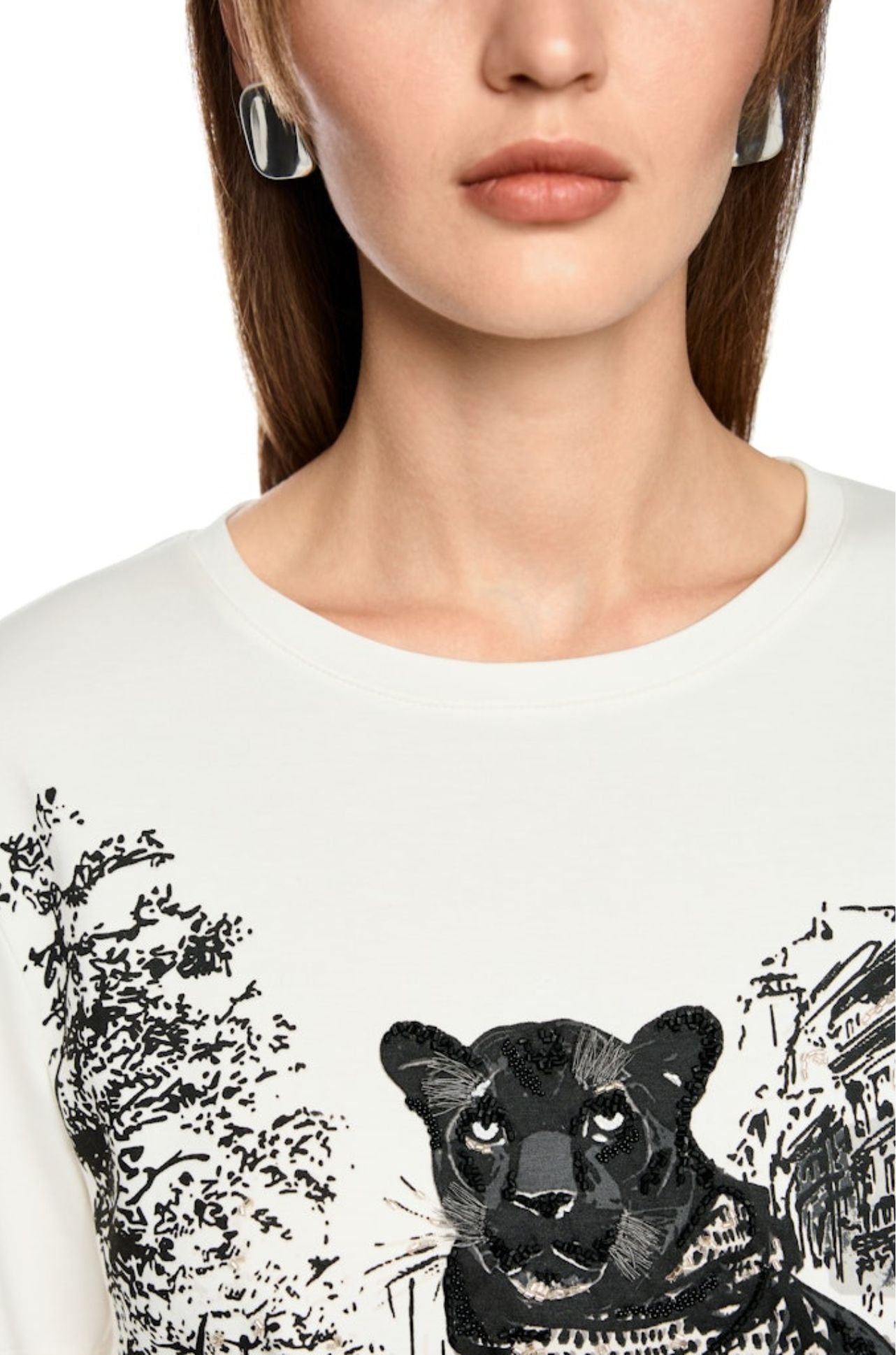 Marc Cain - Tshirt with Panther Print