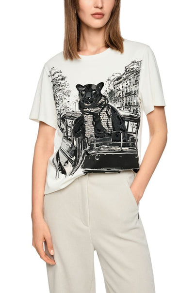 Marc Cain - Tshirt with Panther Print