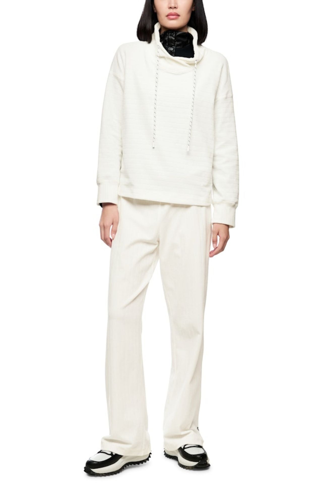 Marc Cain - Chenille Sweater with Drawstring Neck